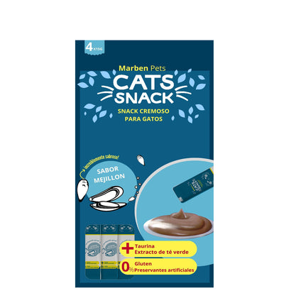 Cat Snack Tubo Cremoso Sabor Mejillón