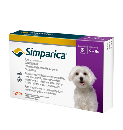 Simparica 2,5 a 5 Kg