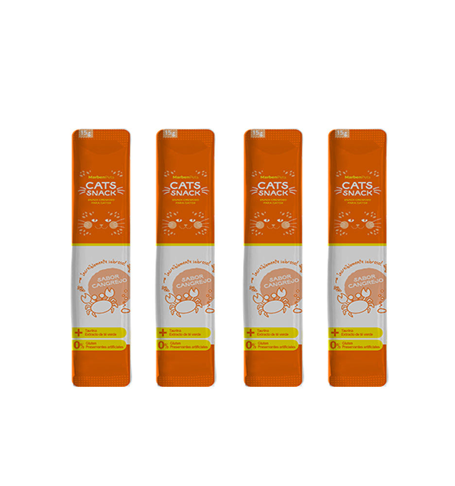 Cat Snack Tubo Cremoso Sabor Cangrejo