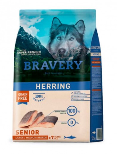 Bravery Herring Senior Large/Medium Breed 4 Kg
