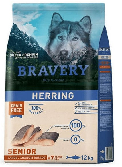 Bravery Herring Senior Large/Medium Breed 12 Kg