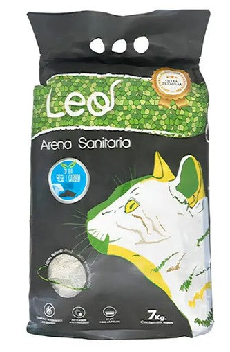 Arena Leo Blanca con carbon 7 Kg