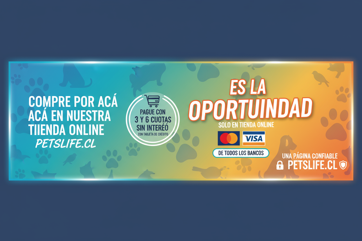 CREACION DE SLEDER 1840X420, SIN ESPACIO EN BLANCO, VACIO, MEDIDAS PRECISAS, QUE DIGA COMPRE POR ACA EN NUESTRA TIENDA ONLINE, EN PETSLIFE.CL  Y PAGUE CON 3 Y 6 CUOTAS SIN INTERES, CON TARJETA DE CREDITO. ES LA OPORTUNIDAD, SOLO EN TIENDA ONLINE... MASTER CARD Y VISA, DE TODOS LOS BANCOS. UNA PAGINA CONFIABLE PETSLIFE.CLÇ