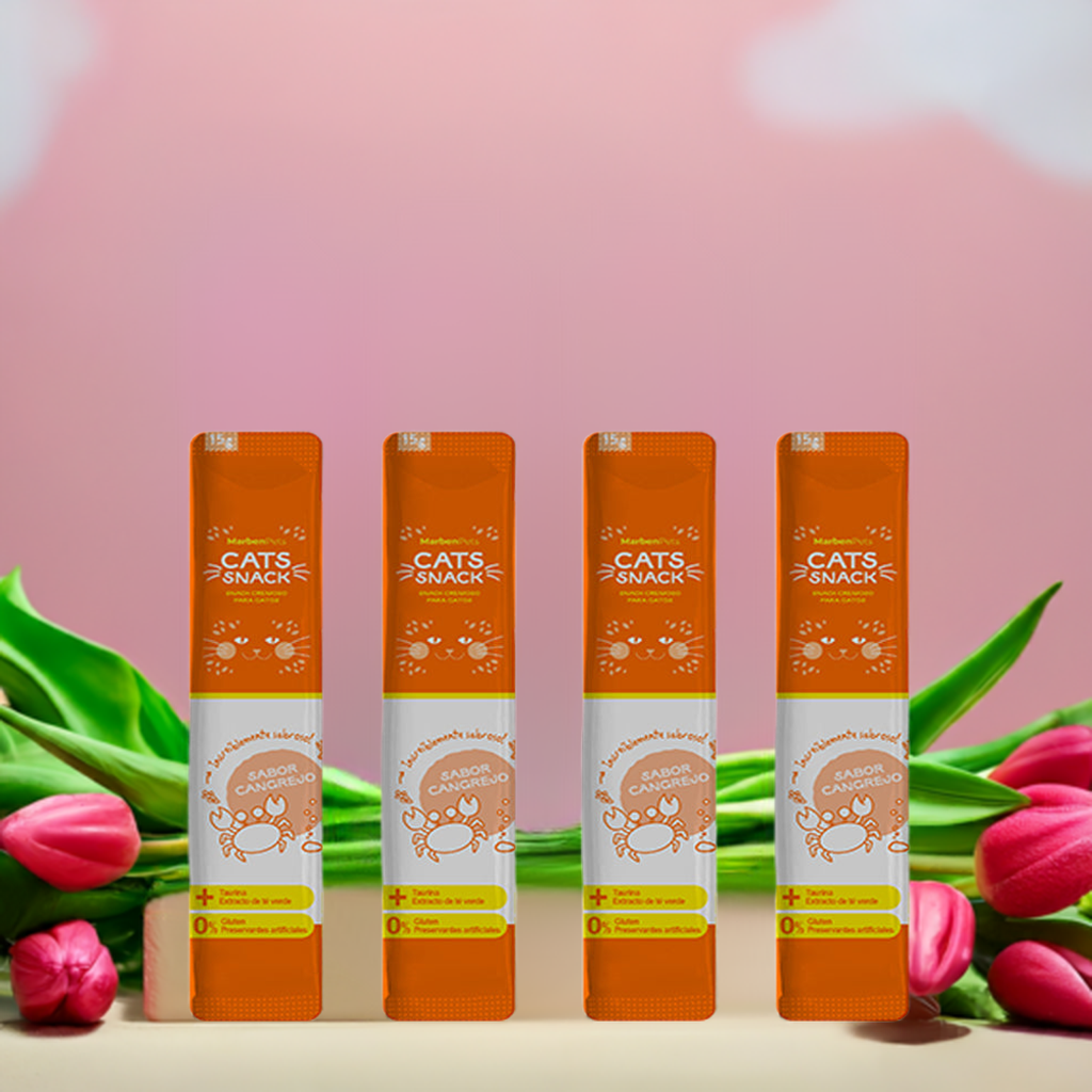 Cat Snack Tubo Cremoso Sabor Cangrejo