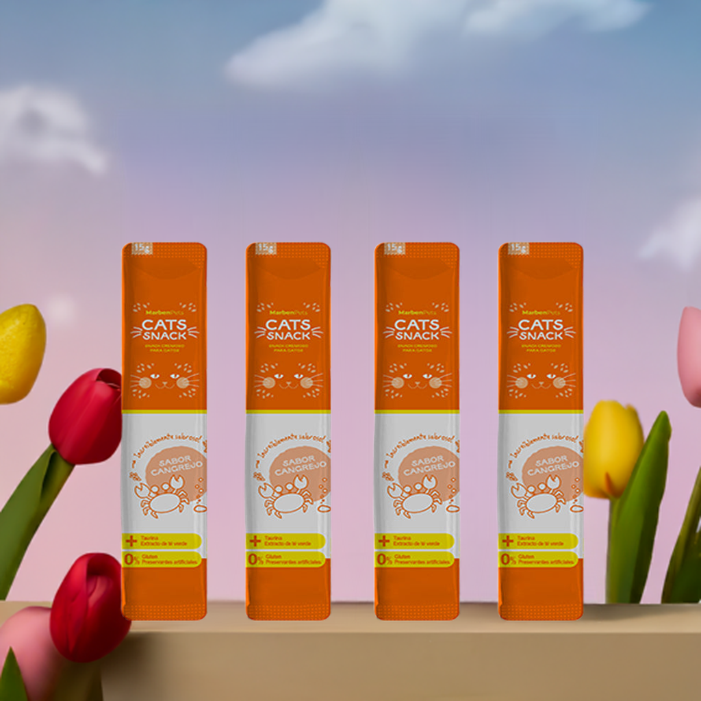 Cat Snack Tubo Cremoso Sabor Cangrejo