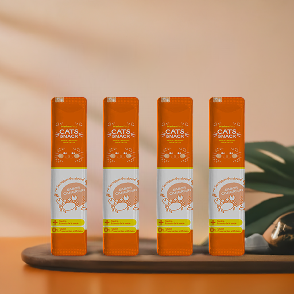 Cat Snack Tubo Cremoso Sabor Cangrejo