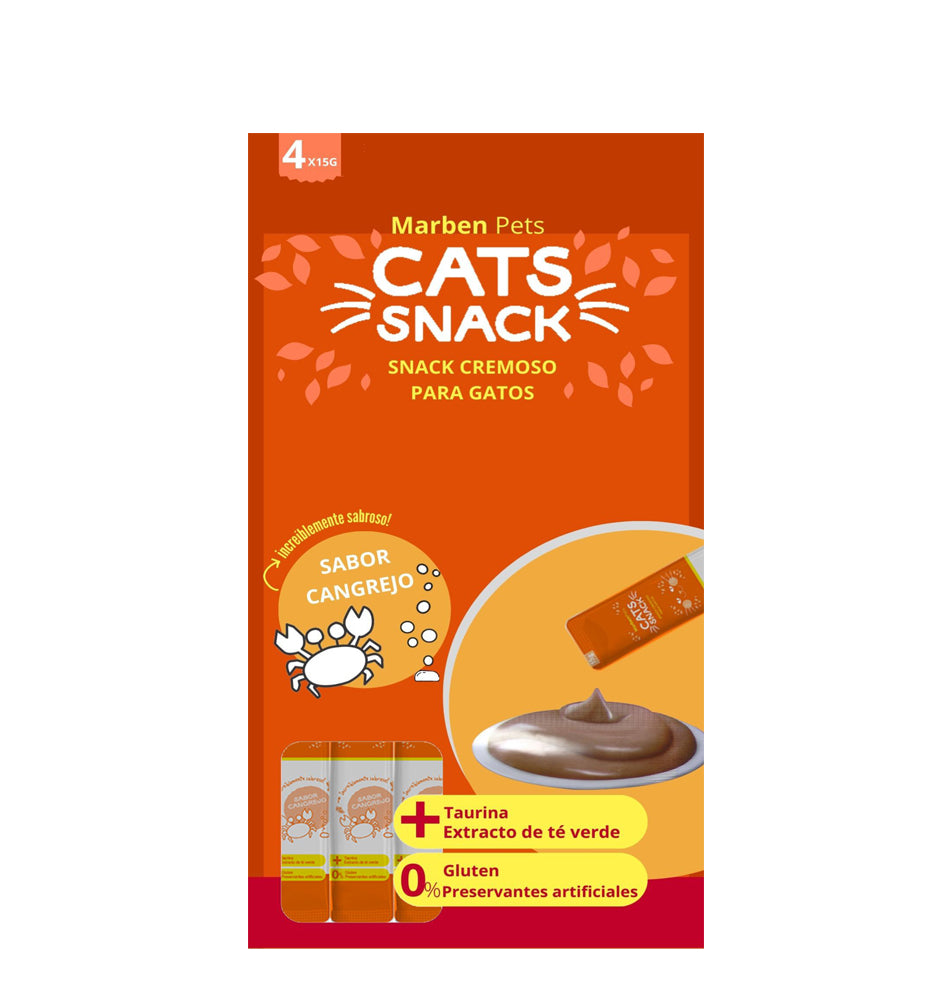 Cat Snack Tubo Cremoso Sabor Cangrejo