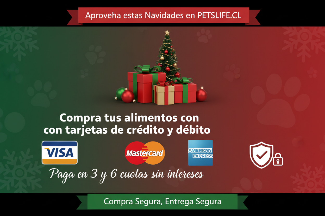 TARJETAS VISAS Y MASTER CARD, AMERICA EXPRESS, IMAGENES LEGITIMOS DEL BANCO, QUE TAMBIEN DIGA, ES LA OPORTUNIDAD EN COMPRA SU ALIMENTOS CON SU TARJETAS CREDITOS Y DEBITOS, Y LA OPORTUNIDAD QUE PAGUE 3 Y 6 CUOTAS SIN INTERESES, APROVECHE ESTAS NAVIDADES EN PETSLIFE.CL COMPRES SEGURO ENTREGA SEGURA