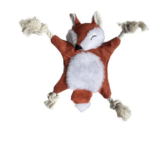 Peluche Sonajero Zorro y Ardilla wonder dog