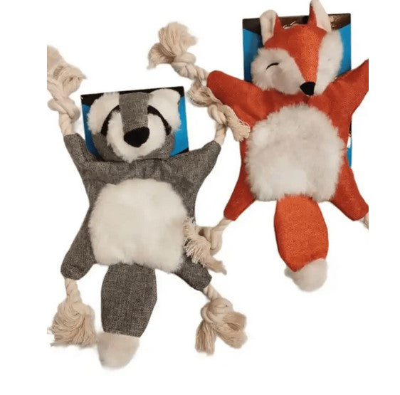 Peluche Sonajero Zorro y Ardilla wonder dog