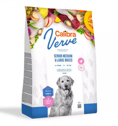 Calibra Verve GF Senior Medium Large Chicken & Duck